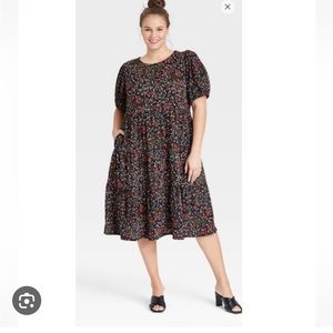 Floral midi dress: A3